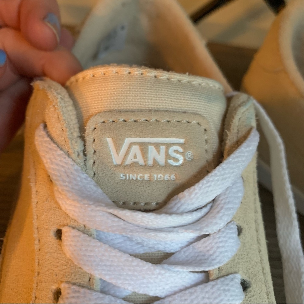 Vans Shoes Deluxe Comfort Off the Wall Beige & White Women’s Size 7 - Picture 8 of 10